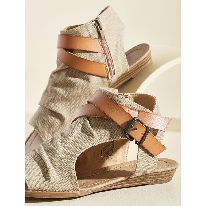 Summer Adjustable Buckle Shoes